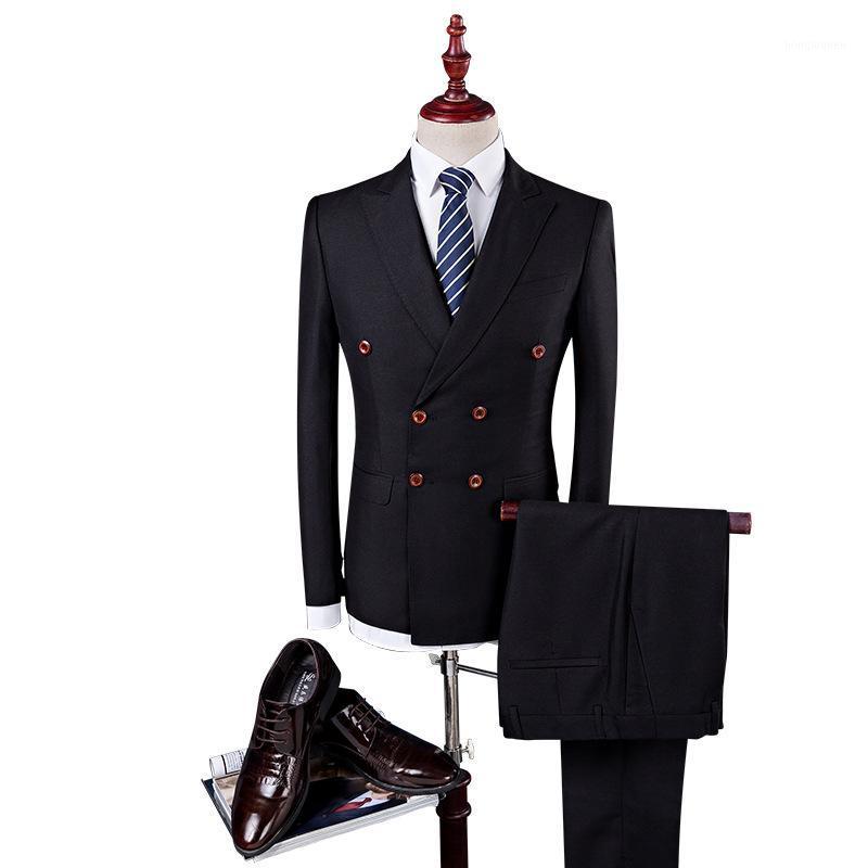Men Clothes Double-breasted British Suit Men' Korean Version Of The Self-cultivation Wedding Ceremonial Dress Suits & Blazers
Men Clothes Double-breasted British Suit Men' Korean Version Of The Self-cultivation Wedding Ceremonial Dress Suits & Blazers