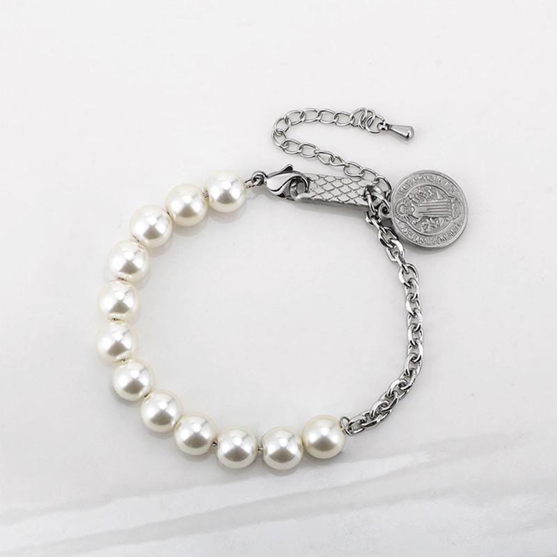 Link, Chain SANDO Fashion Bow Cuff Titanium Steel Pearl Stitching Bracelet Bangle For Women Lovers Party Jewelry Girls Gifts
Link, Chain SANDO Fashion Bow Cuff Titanium Steel Pearl Stitching Bracelet Bangle For Women Lovers Party Jewelry Girls Gifts
