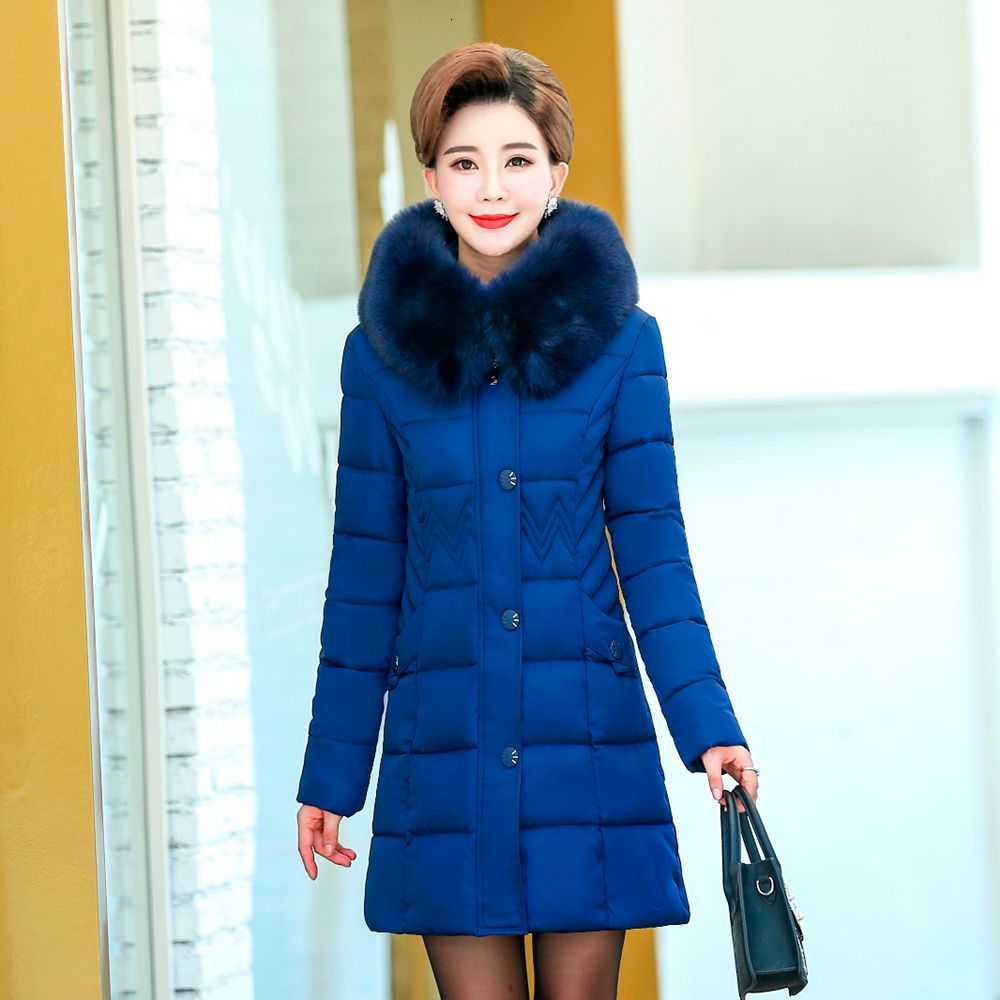 Mama Winter Wear Down Long-sleeved Middle-aged Cotton Women's Jacket Thick Warm Windbreaker Windproof Coat, Black
Mama Winter Wear Down Long-sleeved Middle-aged Cotton Women's Jacket Thick Warm Windbreaker Windproof Coat, Black