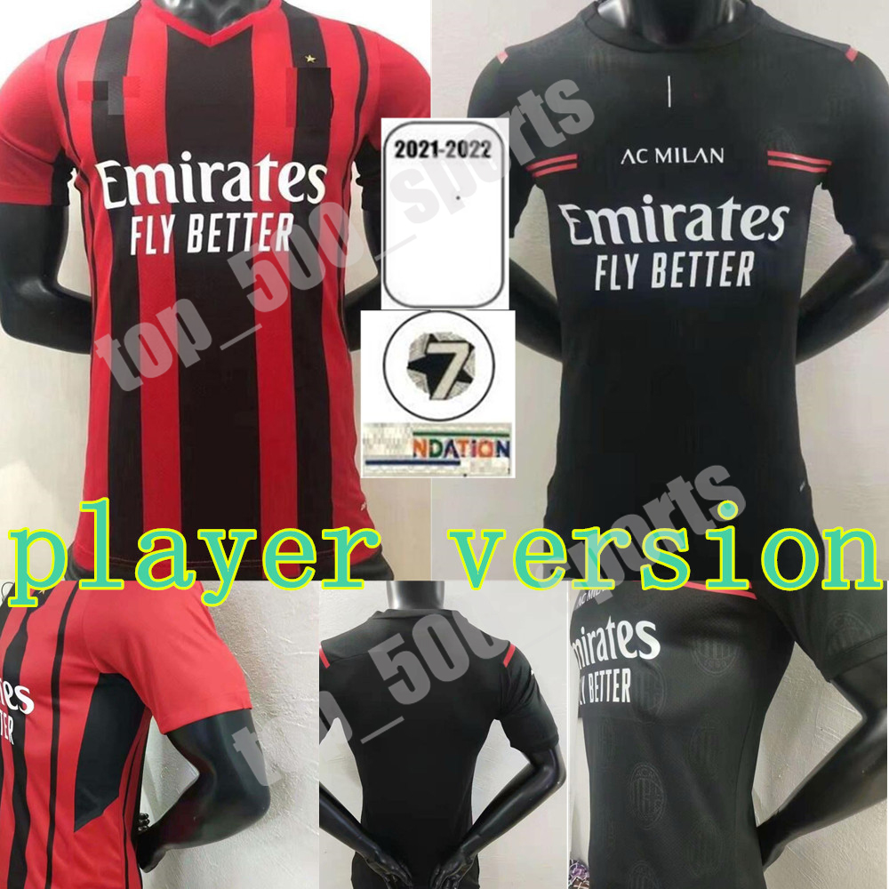 Player version 21 22 AC milan home away 3rd soccer jersey 2021 2022 IBRAHIMOVIC TONALI PAQUETA football shirt BENNACER REBIC ROMAGNOLI, Black;yellow
Player version 21 22 AC milan home away 3rd soccer jersey 2021 2022 IBRAHIMOVIC TONALI PAQUETA football shirt BENNACER REBIC ROMAGNOLI, Black;yellow