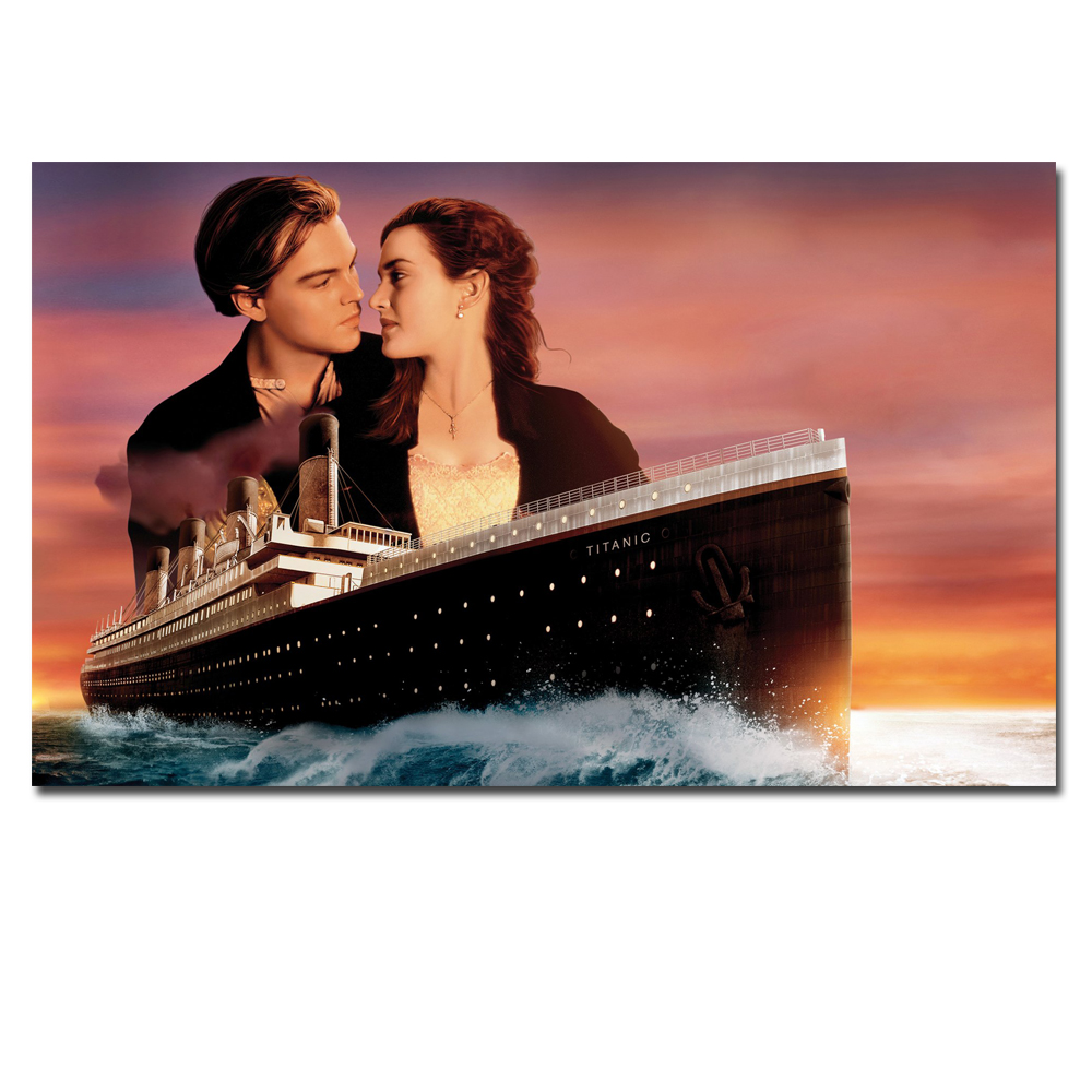 Kate Winslet Leonardo Dicaprio Titanic Canvas Art Print canvas Painting Home Decoration Wall Picture for Living Room