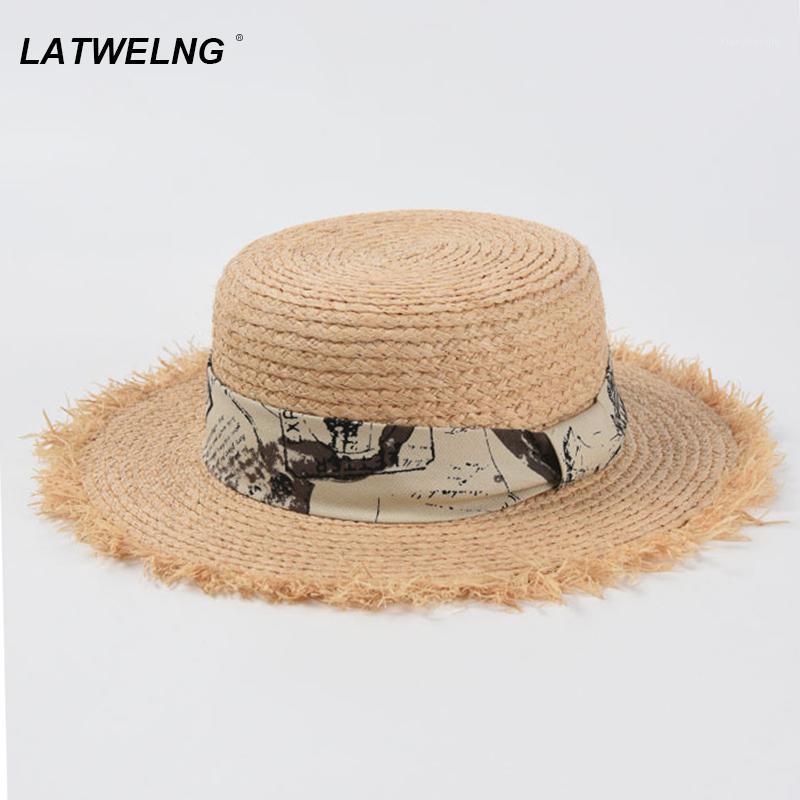 Women Raffia Hats Fashion Designer Korean Flat Hat Female UV Protection Spring Summer Headwear Party Wholesale Wide Brim, Blue;gray
Women Raffia Hats Fashion Designer Korean Flat Hat Female UV Protection Spring Summer Headwear Party Wholesale Wide Brim, Blue;gray