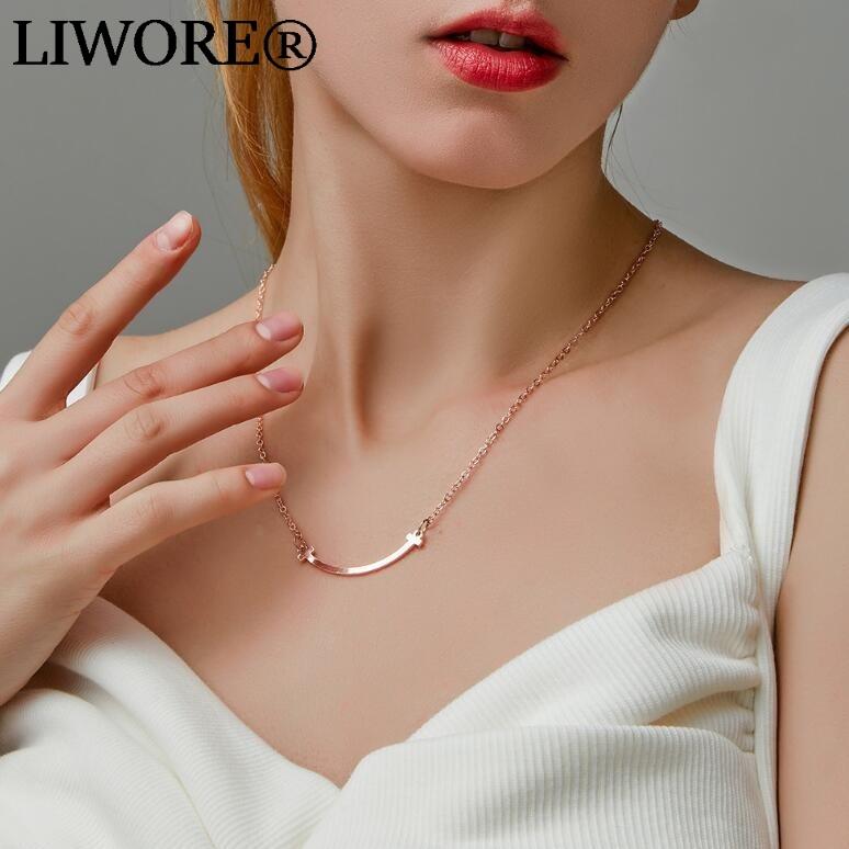 Chains Fashion Smile Necklace Female Simple Golden Geometric Chain Collar Clavicle Women's Jewelry, Silver
Chains Fashion Smile Necklace Female Simple Golden Geometric Chain Collar Clavicle Women's Jewelry, Silver