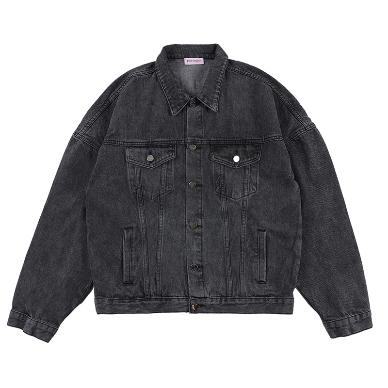 denim casual Palm women's angels jacket men's and trend black PA coat, White;black
denim casual Palm women's angels jacket men's and trend black PA coat, White;black