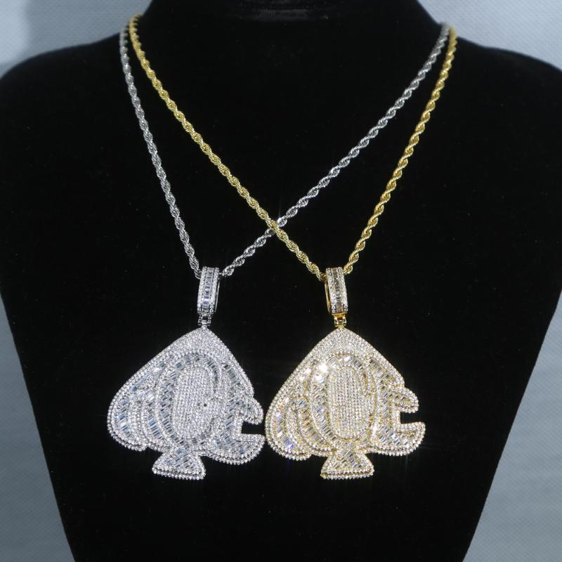 Chains Iced Out Bling FULL CZ Paved Letter A C E Engraved Heart Pendant Necklaces With Long Rope Chain For Men Women Punk Jewelry
Chains Iced Out Bling FULL CZ Paved Letter A C E Engraved Heart Pendant Necklaces With Long Rope Chain For Men Women Punk Jewelry