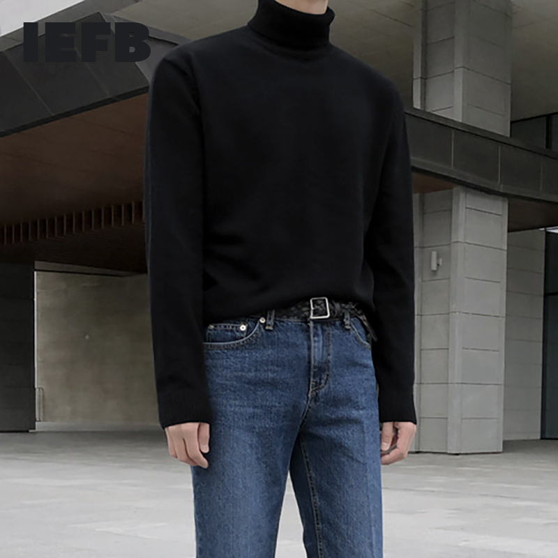 IEFB Men's Basic Turtleneck Black Beige Kintwear Korean Trendy Base Slim Fashion Long Sleeve Pullover Sweater For Male 9Y5021 210524
IEFB Men's Basic Turtleneck Black Beige Kintwear Korean Trendy Base Slim Fashion Long Sleeve Pullover Sweater For Male 9Y5021 210524