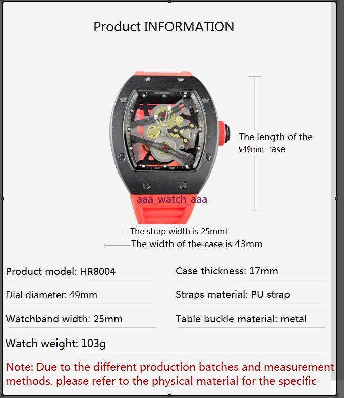 2021 RM latest version of the silicone strap sports military men wath center clock calendar reloje man watches the freedom of man's, Slivery;brown
2021 RM latest version of the silicone strap sports military men wath center clock calendar reloje man watches the freedom of man's, Slivery;brown