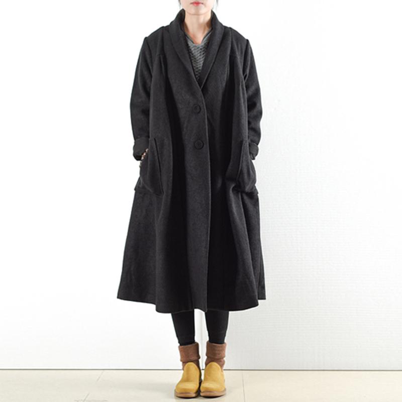 Women's Wool & Blends Johnature Women Vintage Woolen Coat Simple Suit Collar Long Sleeve Solid Color Coats 2021 Winter Pocket Loose Button, Black
Women's Wool & Blends Johnature Women Vintage Woolen Coat Simple Suit Collar Long Sleeve Solid Color Coats 2021 Winter Pocket Loose Button, Black