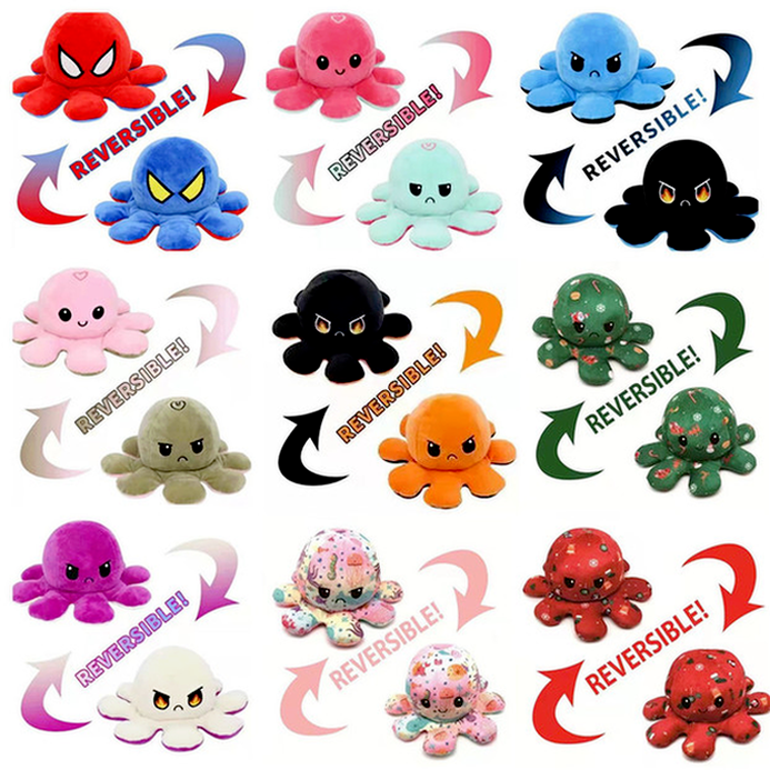 wholesale price DHL New Colorful Reversible Flip Octopus Stuffed Dolls Soft Double-sided Expression Plush Toy Baby Kids Gift Doll New Year Christmas Gifts L23
wholesale price DHL New Colorful Reversible Flip Octopus Stuffed Dolls Soft Double-sided Expression Plush Toy Baby Kids Gift Doll New Year Christmas Gifts L23