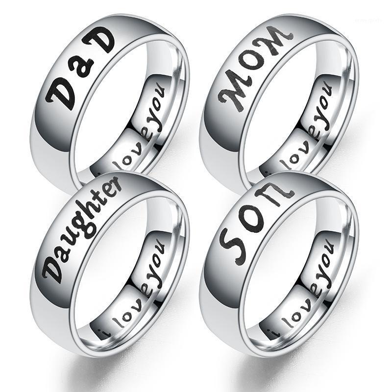 Cluster Rings Arrive Stainless Steel DAD MOM Ring Engraved Love You Mens Jewelry Gift For Father Father's Day Present1
Cluster Rings Arrive Stainless Steel DAD MOM Ring Engraved Love You Mens Jewelry Gift For Father Father's Day Present1
