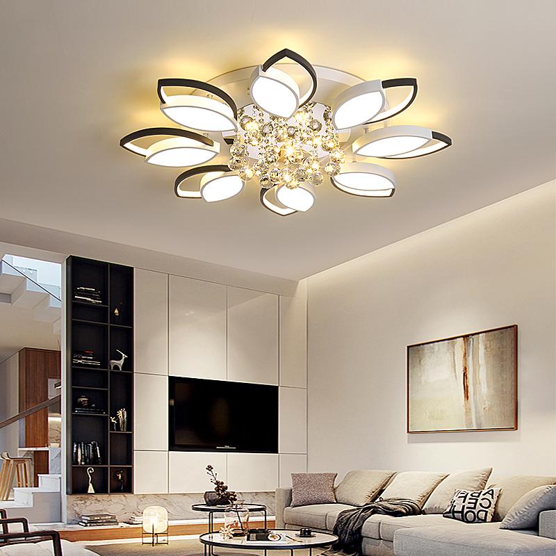 Chandeliers Modern Led Crystal Chandelier For Living Room Bedroom Study White+black Plated Ceiling Lighing Light Fixtures
Chandeliers Modern Led Crystal Chandelier For Living Room Bedroom Study White+black Plated Ceiling Lighing Light Fixtures