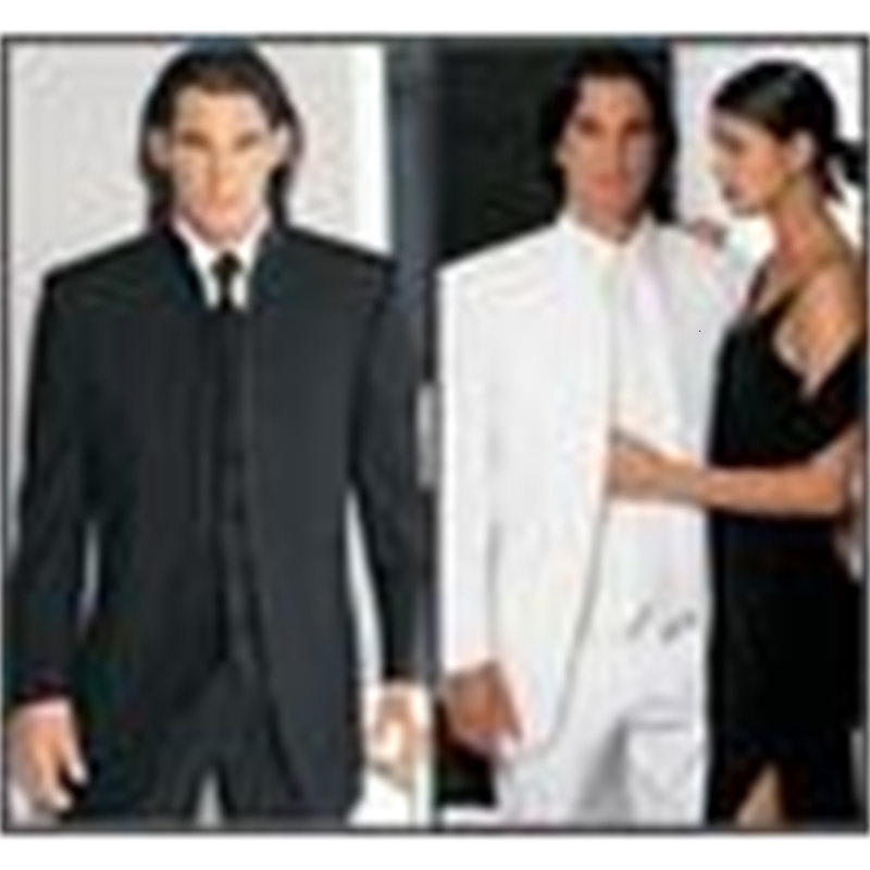 Men's Suits & Blazers Custom Made Groomsmen Black/white Groom Tuxedos Mandarin Lapel Men Bridegroom Wedding/Prom/Dinner (Jacket+Pa
Men's Suits & Blazers Custom Made Groomsmen Black/white Groom Tuxedos Mandarin Lapel Men Bridegroom Wedding/Prom/Dinner (Jacket+Pa