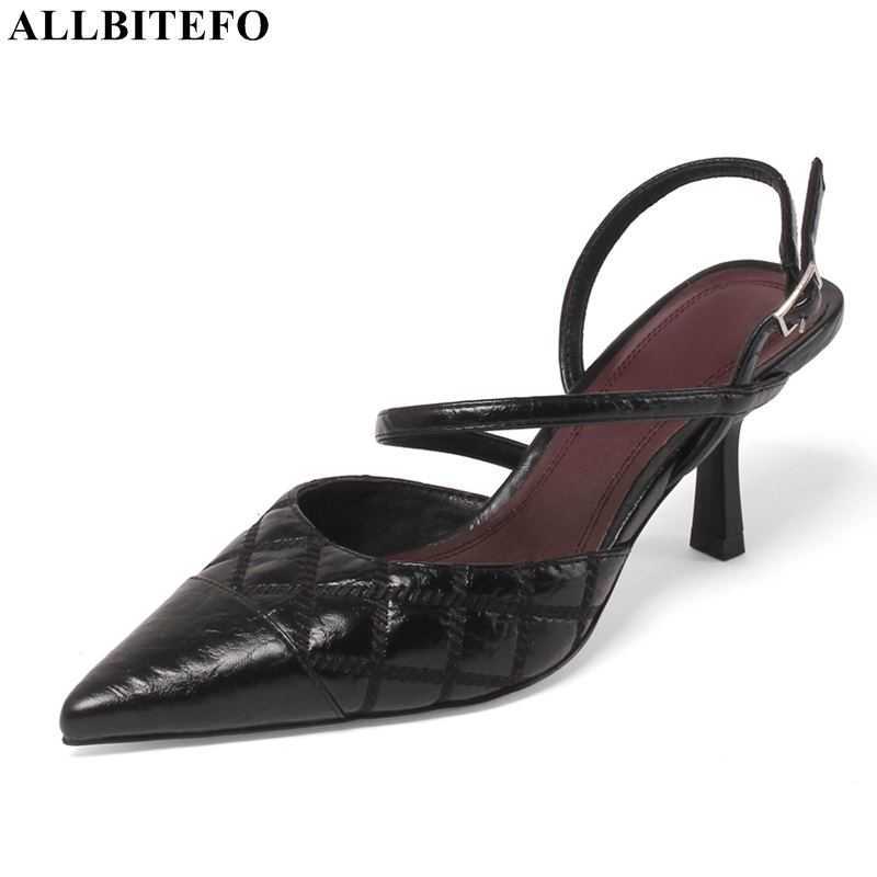 ALLBITEFO fashion brand genuine leather sexy high heels shoes summer women sandals women heels shoes sandalias del verano 210611, As picture
ALLBITEFO fashion brand genuine leather sexy high heels shoes summer women sandals women heels shoes sandalias del verano 210611, As picture