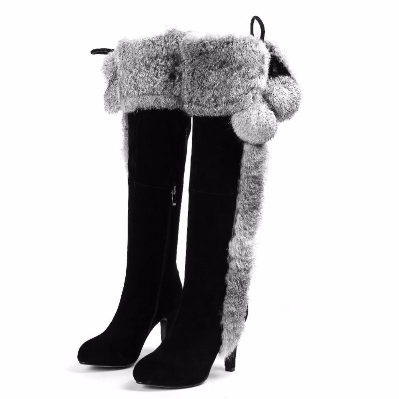 Boots Arden Furtado winter stilettos high heels 9cm over the knee real fur long plush fashion women's shoes 7S3M, Black
Boots Arden Furtado winter stilettos high heels 9cm over the knee real fur long plush fashion women's shoes 7S3M, Black