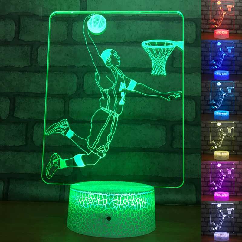 Night Lights Sports Series Bedside Light For Kids Gifts Baby Sleeping Lighting 3D Basketball Player Table Lamp Led Nightlights Dancers
Night Lights Sports Series Bedside Light For Kids Gifts Baby Sleeping Lighting 3D Basketball Player Table Lamp Led Nightlights Dancers