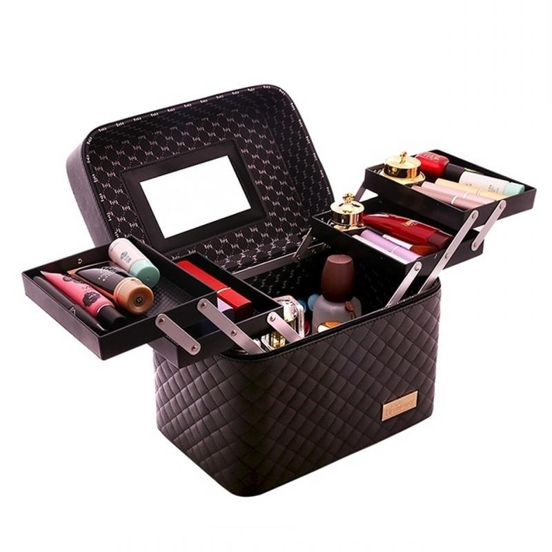 Fashionable Lady Folding Professional Cosmetic Bag High Quality Box Travel Storage Capacity Suitcase Bags & Cases, Red
Fashionable Lady Folding Professional Cosmetic Bag High Quality Box Travel Storage Capacity Suitcase Bags & Cases, Red