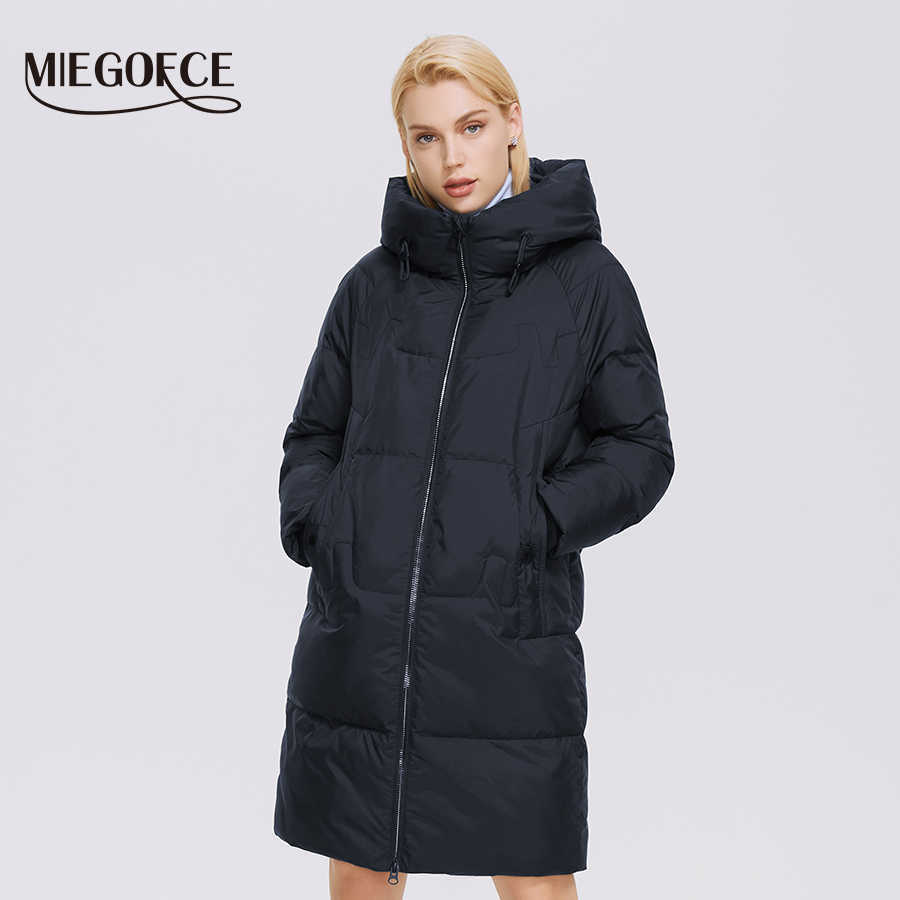 MIEGOFCE Winter Women Coats Simple Fashion Long Jacket Professional Parka Femme Coat D21858 211013