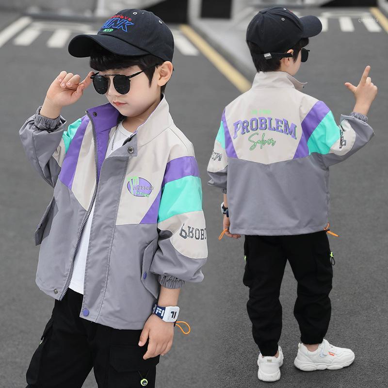 Jackets Autumn Children's Clothing Letter Print Patchwork Jacket Kids Boys Outerwear Children Zipper Cardigan Tops 4 6 8 10 Y, Blue;gray
Jackets Autumn Children's Clothing Letter Print Patchwork Jacket Kids Boys Outerwear Children Zipper Cardigan Tops 4 6 8 10 Y, Blue;gray