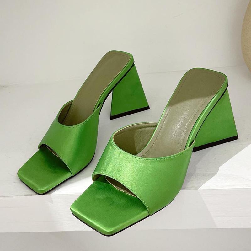 Sandals Spring And Summer Ladies High Heel Green Square Toe Thick Women's Shoes Fashion Open Toed Outer Slippers, Black
Sandals Spring And Summer Ladies High Heel Green Square Toe Thick Women's Shoes Fashion Open Toed Outer Slippers, Black