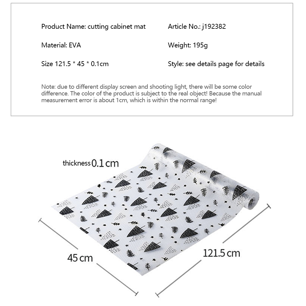 Reusable Shelf Cover Liners Cabinet Mat Drawer Mat Moisture-Proof Waterproof Dust Anti-Slip Fridge Kitchen Table Pad Paper