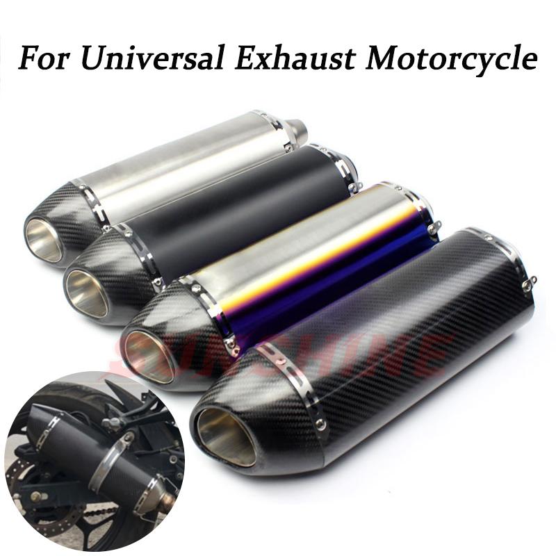 Motorcycle Exhaust System Universal Escape Moto Bicycle Muffler Pipe Modified Motorcross For Yoshimura R77 R11 Tmax 530 GSXR150 Z750 R3 
Motorcycle Exhaust System Universal Escape Moto Bicycle Muffler Pipe Modified Motorcross For Yoshimura R77 R11 Tmax 530 GSXR150 Z750 R3