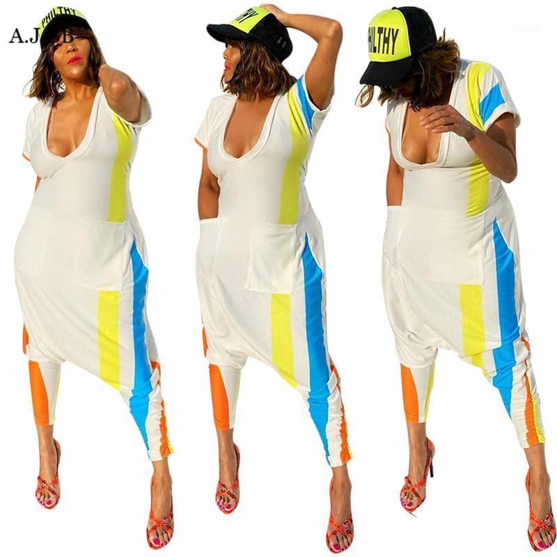Women's Jumpsuits & Rompers European And American Casual Color Printing Jumpsuit Fashion Loose U-neck Short Sleeve Top Pants, White
Women's Jumpsuits & Rompers European And American Casual Color Printing Jumpsuit Fashion Loose U-neck Short Sleeve Top Pants, White
