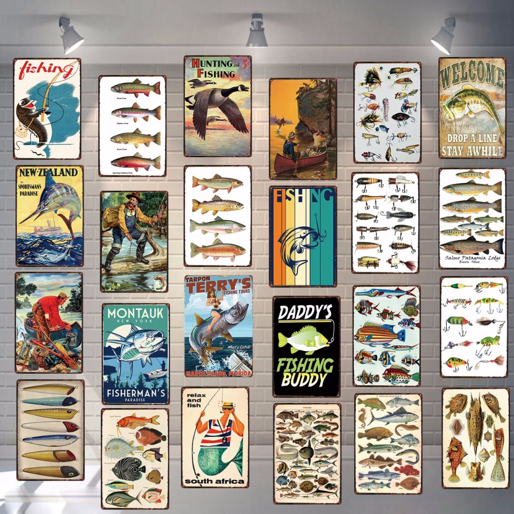 Welcome Drop A Line Stay Awhile Fishing Sign Vintage Metal Plate For Wall Poster Bar Art Home Decor Cuadros
Welcome Drop A Line Stay Awhile Fishing Sign Vintage Metal Plate For Wall Poster Bar Art Home Decor Cuadros