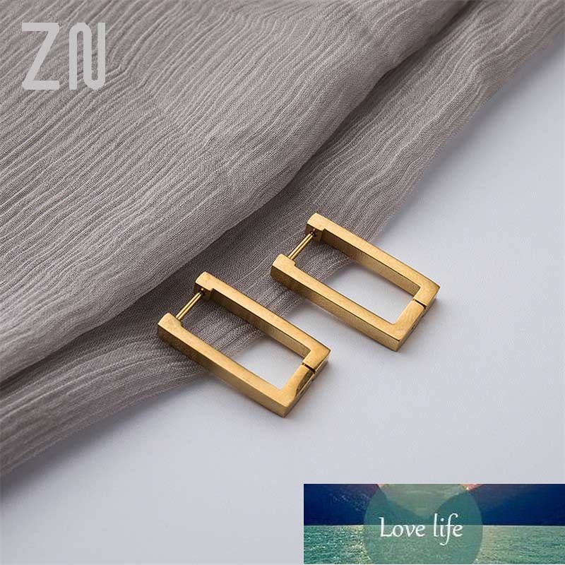 Korean Style Simple Metal Stainless Steel Earring Trendy Geometric Rectangular Hoop Earrings for Women Fashion Jewelry Gifts Factory price expert design Quality
Korean Style Simple Metal Stainless Steel Earring Trendy Geometric Rectangular Hoop Earrings for Women Fashion Jewelry Gifts Factory price expert design Quality