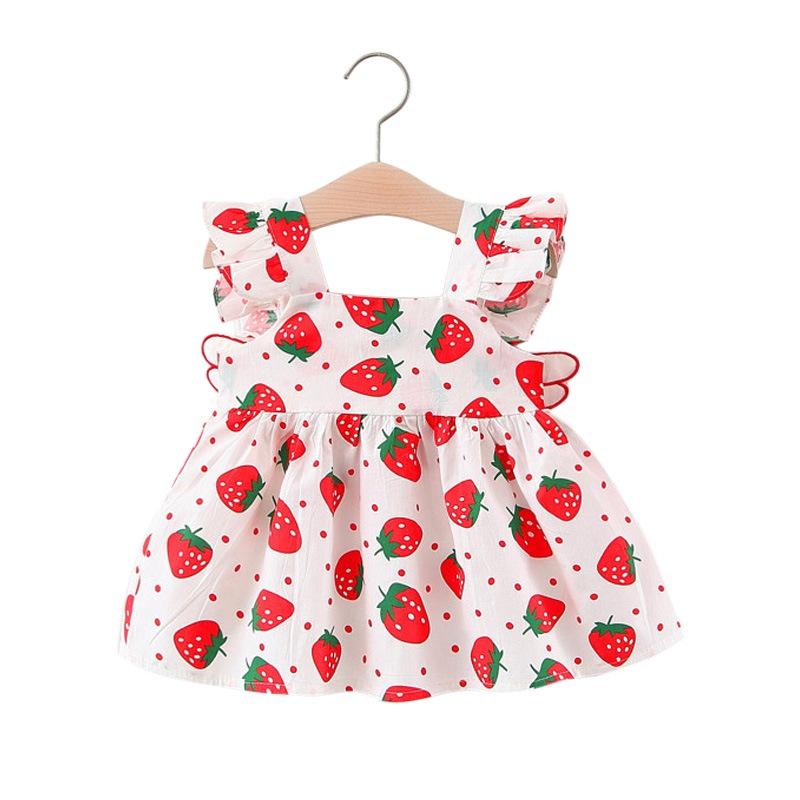 Girl's Dresses Baby Girls Summer Wedding Sleveless Born Strawberry Print Angel Party Dress For Birthdays Clothes
Girl's Dresses Baby Girls Summer Wedding Sleveless Born Strawberry Print Angel Party Dress For Birthdays Clothes