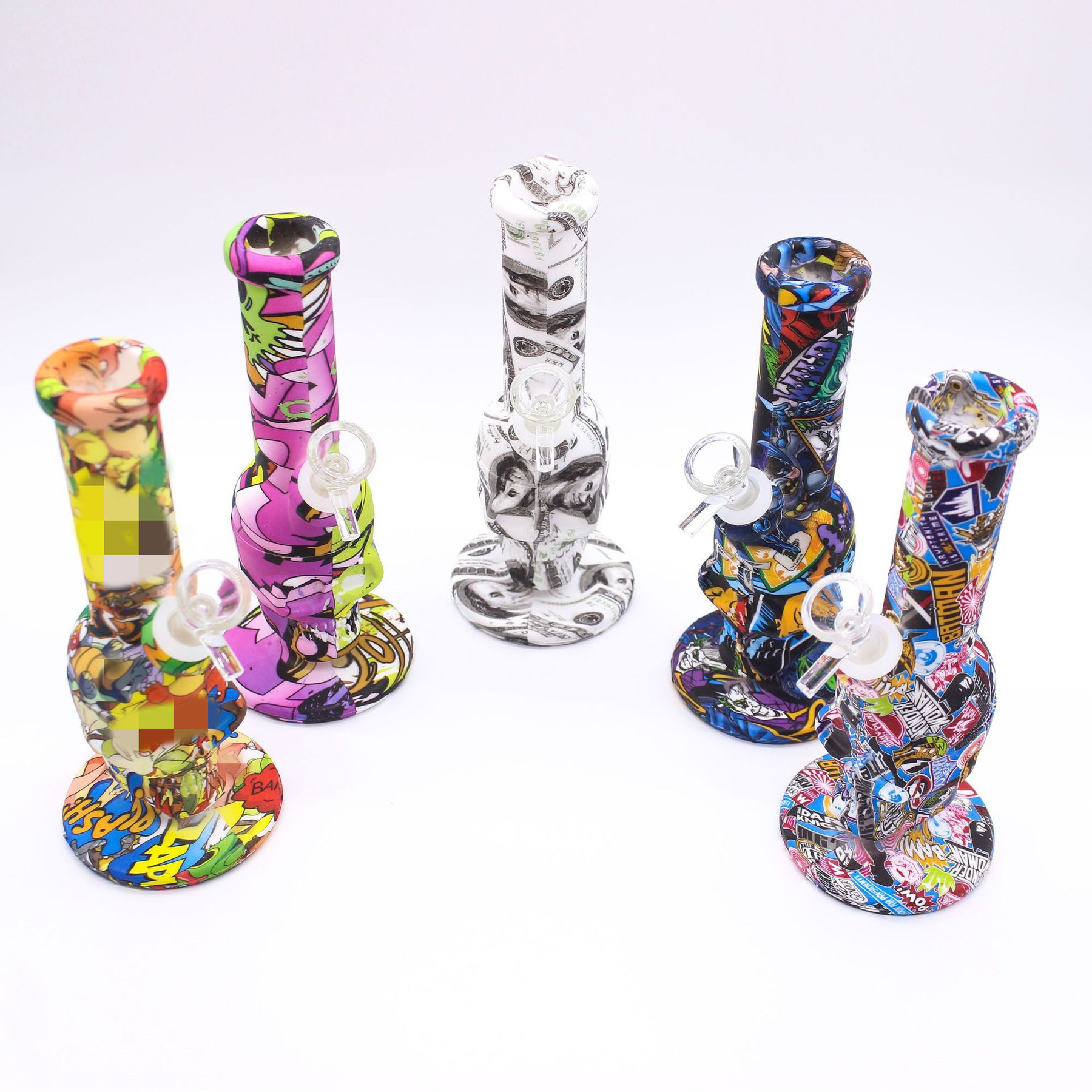 silicone water bong dab rig smoking water pipe hookahs silicone pipes colors printing for dry herb tobacco
silicone water bong dab rig smoking water pipe hookahs silicone pipes colors printing for dry herb tobacco