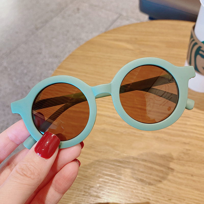 Citgeett Summer Sunglasses Children's Infant's Retro Solid Color Cute Outdoor Beach Protection For Kids 13 styles Z260305