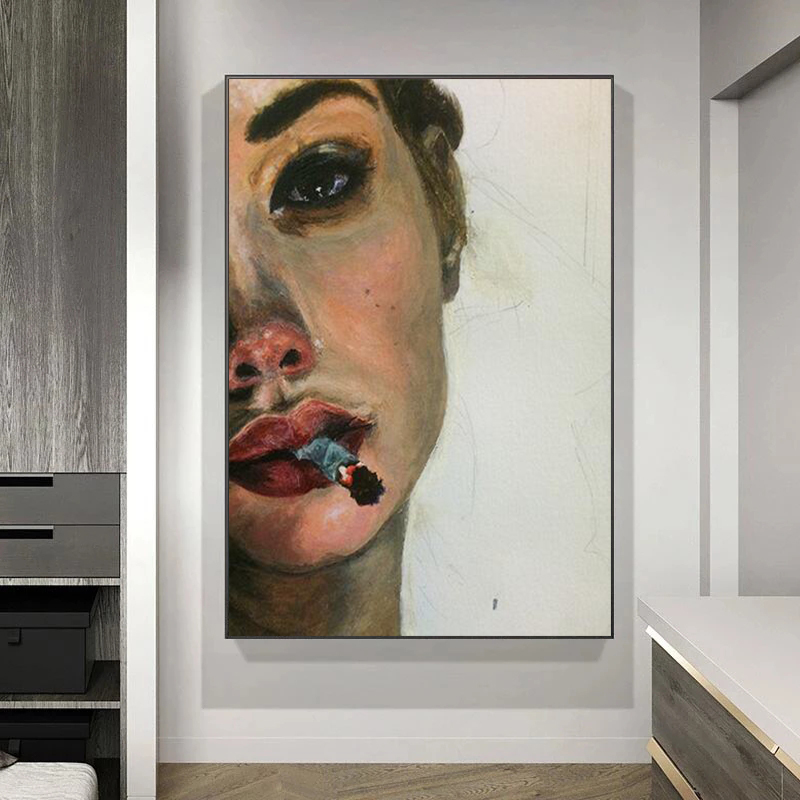 Bukowski's most beautiful girl prints canvas painting figures in the living room posters and prints murals wall art decoration
