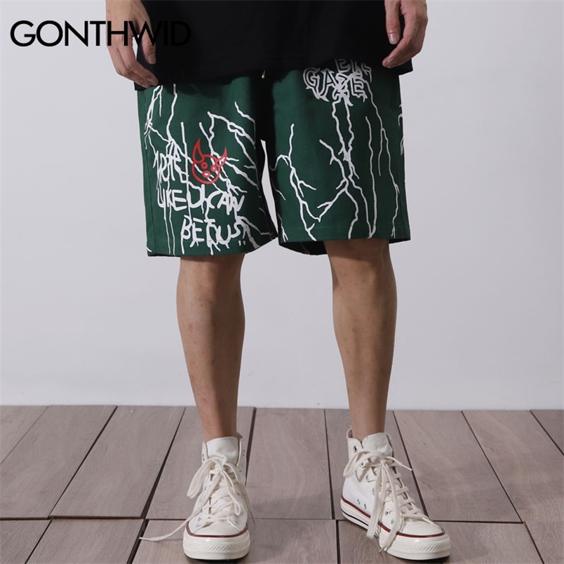 GONTHWID Harajuku Graffiti Print Shorts Hip Hop Casual Baggy Pockets Short Trousers Streetwear Men Summer Fashion Pants 210629, Green
GONTHWID Harajuku Graffiti Print Shorts Hip Hop Casual Baggy Pockets Short Trousers Streetwear Men Summer Fashion Pants 210629, Green