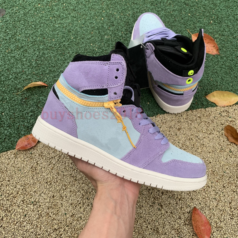 Jumpman 1 Basketball Shoes Classical 1s High Switch Light Somke Grey Purple Pulse leather Sneaker Blue Pink white Low trainers Yellow Zippers Sports shoes, Pay for extra lace
Jumpman 1 Basketball Shoes Classical 1s High Switch Light Somke Grey Purple Pulse leather Sneaker Blue Pink white Low trainers Yellow Zippers Sports shoes, Pay for extra lace