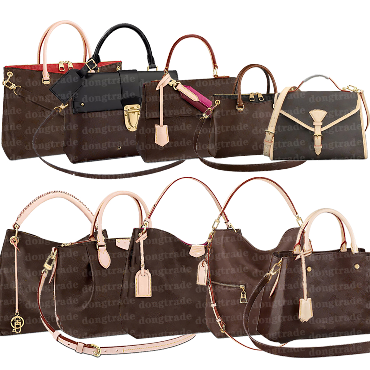 Women Handbag Designer Bags Shoulder Tote Bag Handbags Crossbody Purse Multi Pochette Totes Brown Genuine Leather Purses Dongtrade, #wb02
Women Handbag Designer Bags Shoulder Tote Bag Handbags Crossbody Purse Multi Pochette Totes Brown Genuine Leather Purses Dongtrade, #wb02
