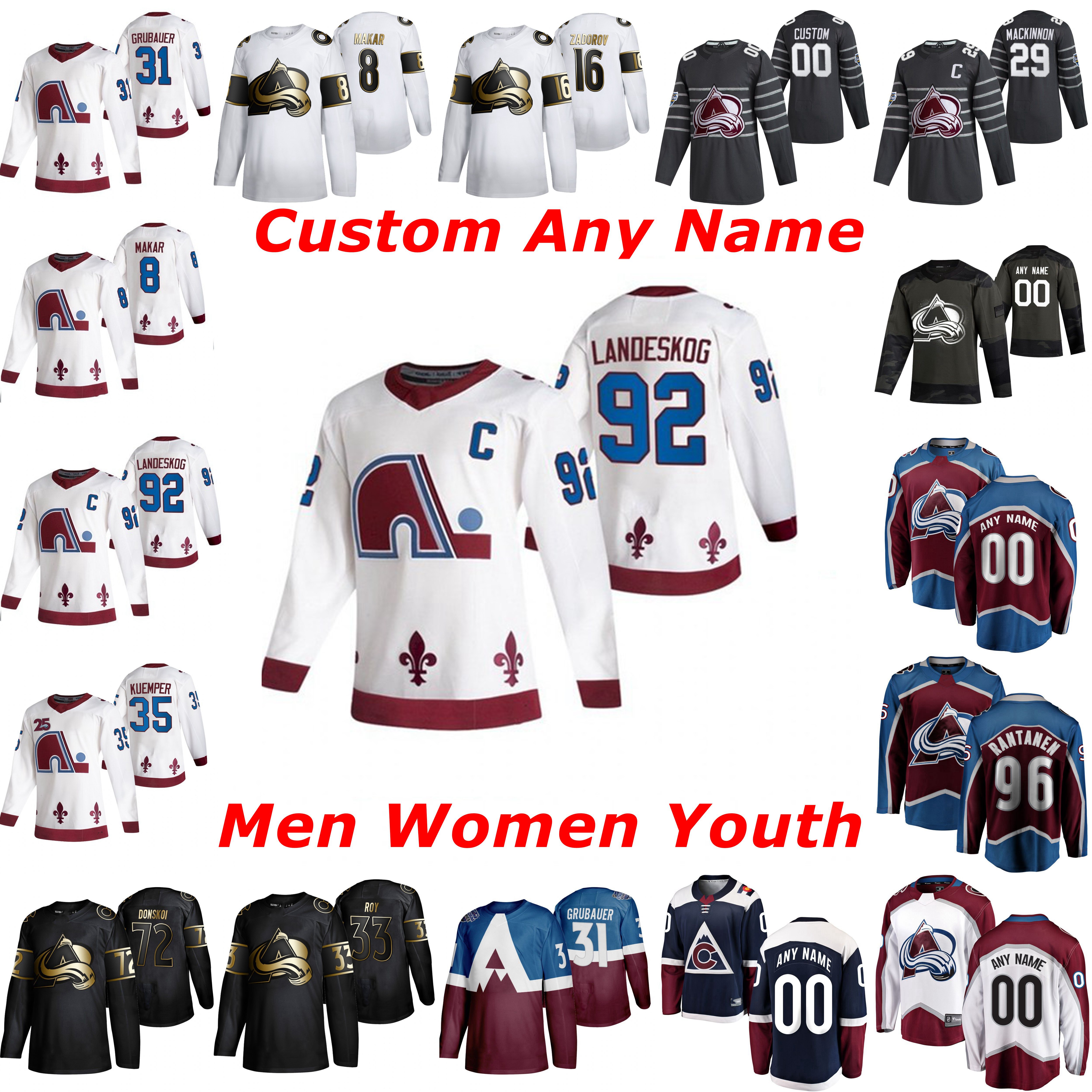 Reverse Retro Hockey Jerseys Colorado Avalanche Jersey Tyson Jost Nazem Kadri Martin Kaut Stefan Matteau Jayson Megna Alex Newhook Erik John, Black;red
Reverse Retro Hockey Jerseys Colorado Avalanche Jersey Tyson Jost Nazem Kadri Martin Kaut Stefan Matteau Jayson Megna Alex Newhook Erik John, Black;red