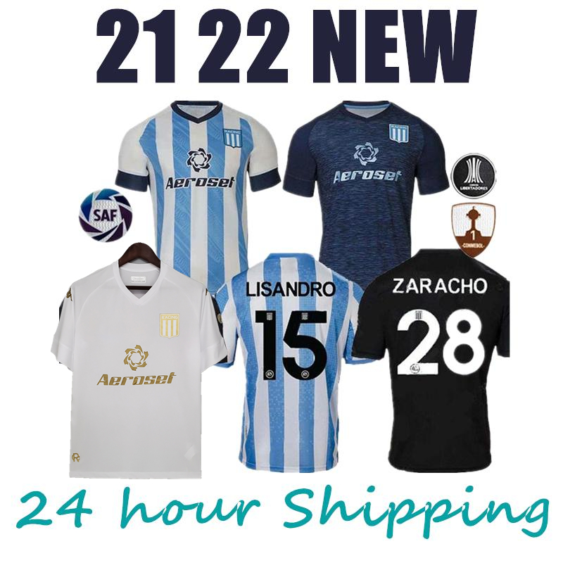2021 2022 Racing Club de Avellaneda Home Soccer Jerseys 21 22 Away CHURRY ROJAS LISANDRO SOLARI shirt FERTOLI CVITANICH MIRANDA Football uniform, White;black
2021 2022 Racing Club de Avellaneda Home Soccer Jerseys 21 22 Away CHURRY ROJAS LISANDRO SOLARI shirt FERTOLI CVITANICH MIRANDA Football uniform, White;black