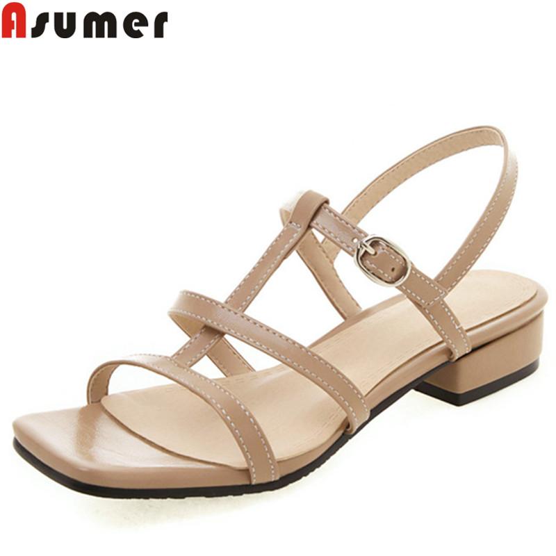Large Size 34-46 Summer Sandals For Women Buckle Square Heels Ladies Shoes Casual Low Gladiator 2021, Black
Large Size 34-46 Summer Sandals For Women Buckle Square Heels Ladies Shoes Casual Low Gladiator 2021, Black