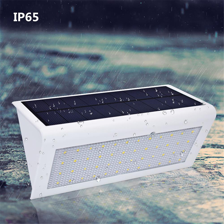 Solar Powered Wall Lamps Microwave Radar Sensor LED Lights Waterproof Outdoor Garden Light ABS+PC Cover 1000LM