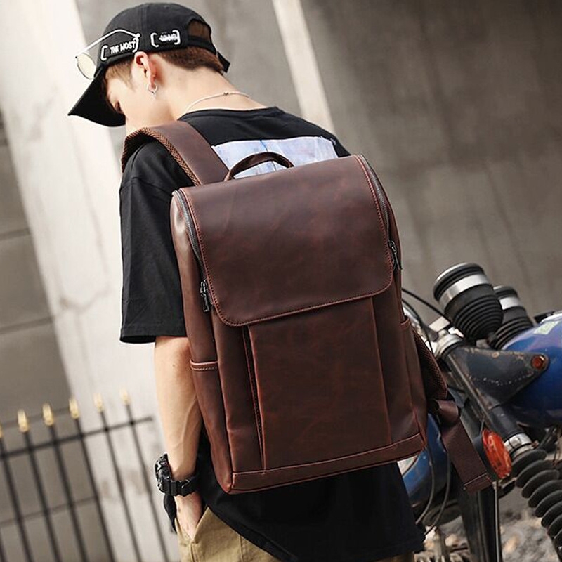 Men's backpack men's large capacity Crazy Horse Leather Backpack women's Korean version tidal schoolbag middle school student computer bag, Brown
Men's backpack men's large capacity Crazy Horse Leather Backpack women's Korean version tidal schoolbag middle school student computer bag, Brown