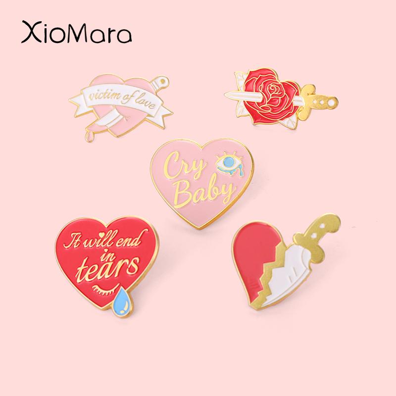 Pins, Brooches Broken Pink Heart Enamel Pin Dagger Assassination Rose Lover Backpacks Clothes Lapel Badge Jewelry Gift For, Gray
Pins, Brooches Broken Pink Heart Enamel Pin Dagger Assassination Rose Lover Backpacks Clothes Lapel Badge Jewelry Gift For, Gray