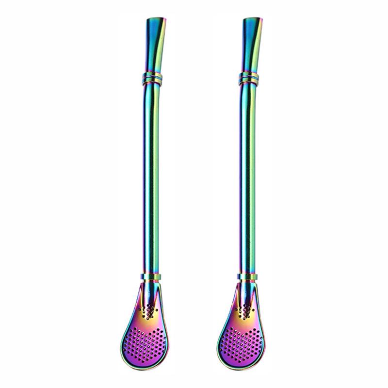 Spoons 2pcs Stainless Steel Kitchen Tools Smooth Heat Resistant Drinking Straw Tea Filter Bar Solid Home Washable Reusable Practical
Spoons 2pcs Stainless Steel Kitchen Tools Smooth Heat Resistant Drinking Straw Tea Filter Bar Solid Home Washable Reusable Practical