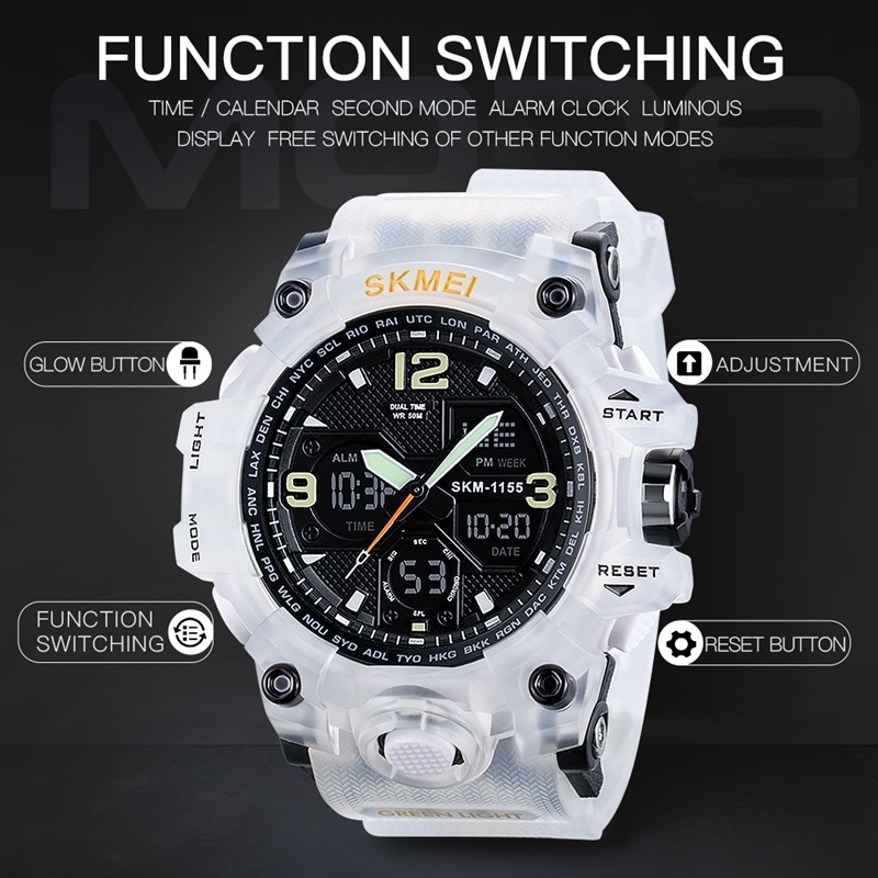 Mens Watches Fashion Sports Military Quartz Digital Waterproof Swim Stopwatch Wristwatches Clock Women Watch relogio masculino 210407