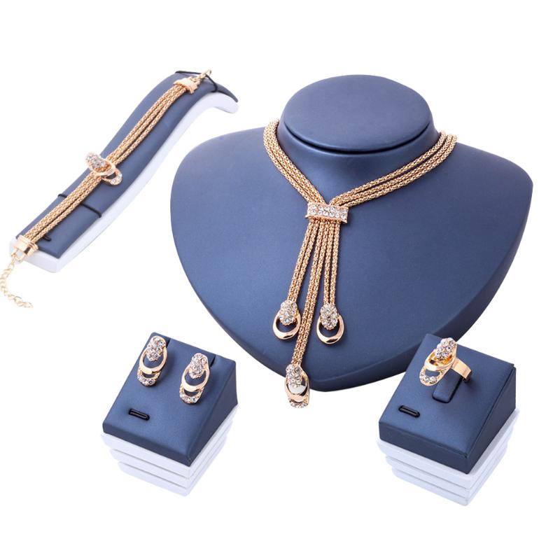 Earrings & Necklace Fashion Women Vintage Gold-color Bridal Rhinestone Wedding Beads Jewelry Set Crystal, Silver
Earrings & Necklace Fashion Women Vintage Gold-color Bridal Rhinestone Wedding Beads Jewelry Set Crystal, Silver