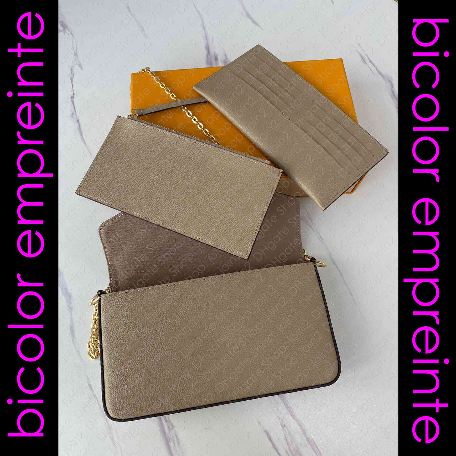bicolor M69977 FLICIE FELICIE POCHETTE Designer Women Shoulder Cross Body Chain Wallet Flap Clutch Bag Key Card Holder Zippy Purse Pouch
bicolor M69977 FLICIE FELICIE POCHETTE Designer Women Shoulder Cross Body Chain Wallet Flap Clutch Bag Key Card Holder Zippy Purse Pouch