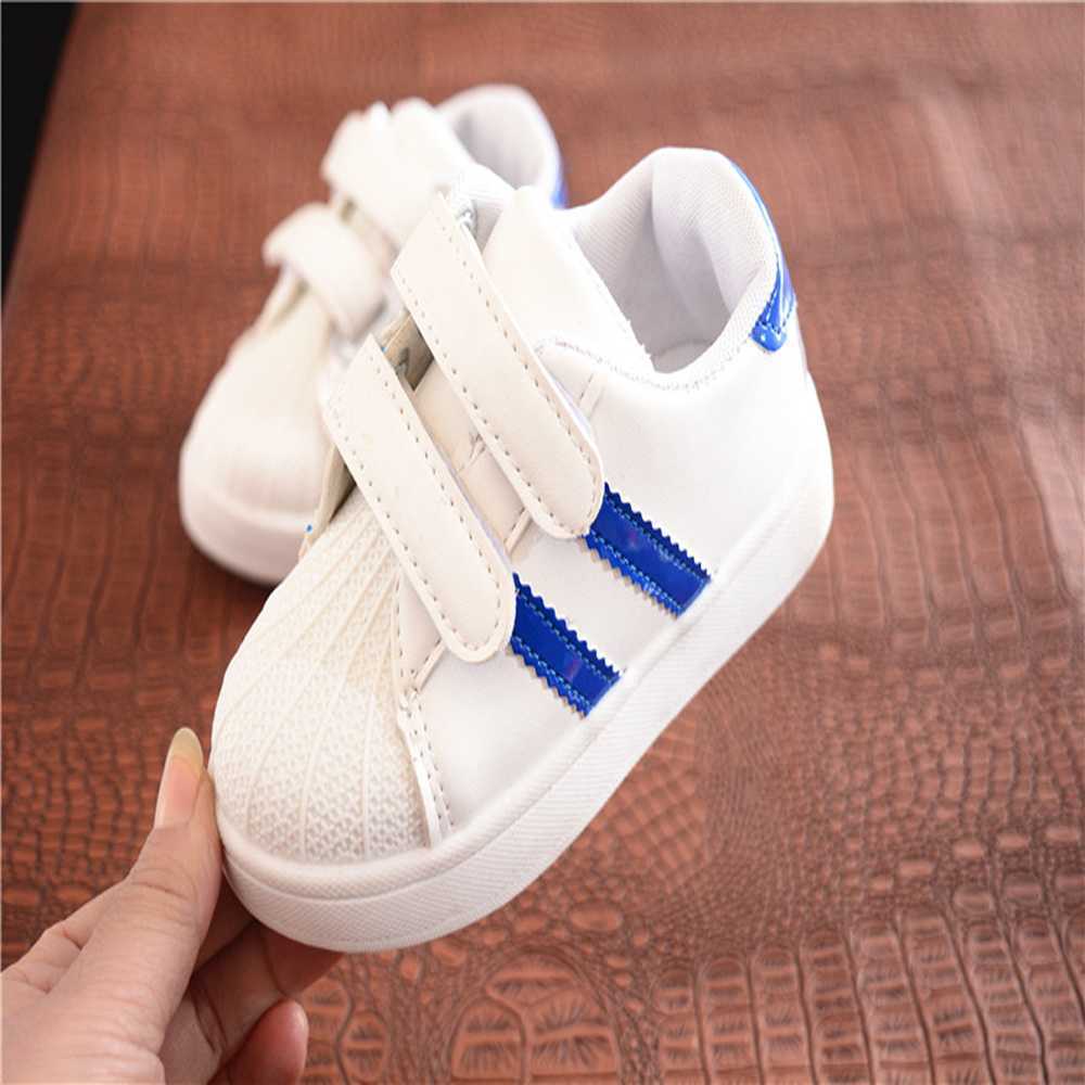 Kids Shoes Classic Stripes Baby Girl Boy Boys Running Board Casual Fashion Non-slip Rubber Sole Children's C260130