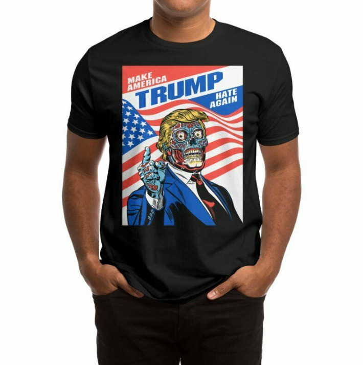 R1 MAGA Trump Alien President They Live Horror Political Parody Black T-shirt, White;black
R1 MAGA Trump Alien President They Live Horror Political Parody Black T-shirt, White;black