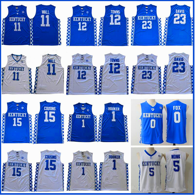 Kentucky Wildcats Jersey College Basketball Devin Booker John Wall Davis Karl-Anthony Towns DeMarcus Cousins Malik Monk Fox Blue Men Jerseys Wear, Colour 2
Kentucky Wildcats Jersey College Basketball Devin Booker John Wall Davis Karl-Anthony Towns DeMarcus Cousins Malik Monk Fox Blue Men Jerseys Wear, Colour 2