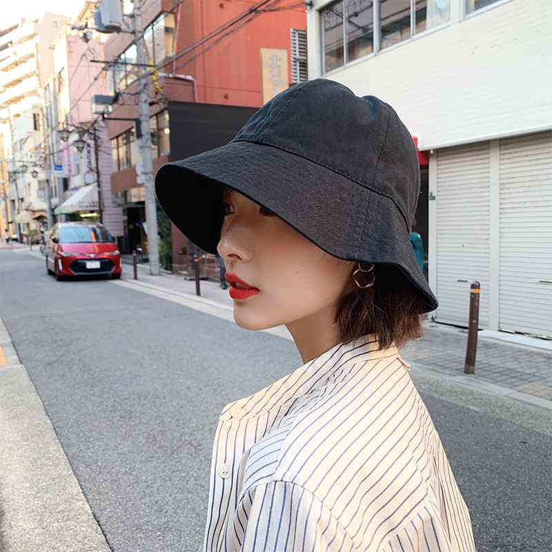 Hat children Korean Fashion Black fisherman's hat summer thin wide brim versatile shade solid basin hat, Blue
Hat children Korean Fashion Black fisherman's hat summer thin wide brim versatile shade solid basin hat, Blue