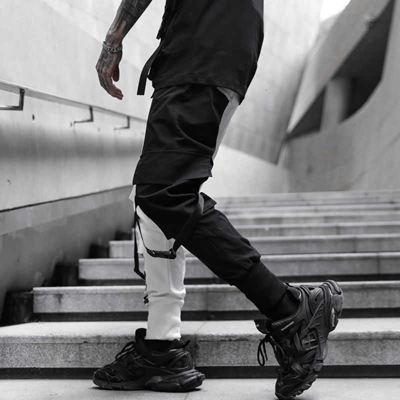 Hybskr Autumn Men's Cargo Pants Casual Woman Harem Pencil Pants Korean Loose Ankle-Length Oversize Fashion Male Trousers 210930
